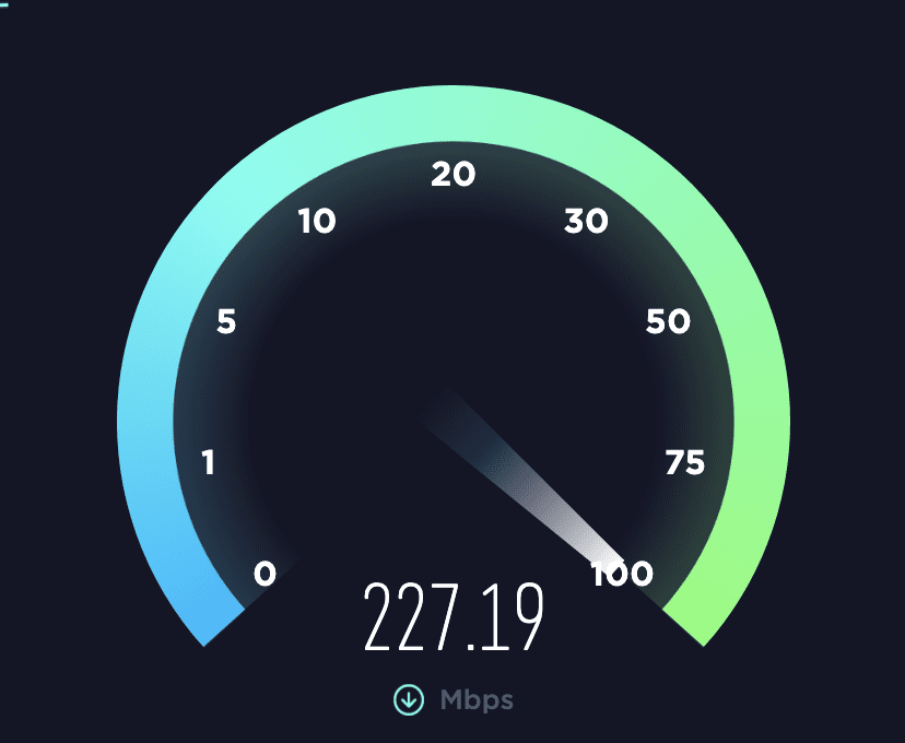 Speedtest closeup